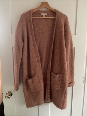 Kenar Cozy Wool-Blend Long Cardigan Blush Colour Women’s S